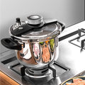 Knob-Type Stainless Steel Pressure Cooker 9L
