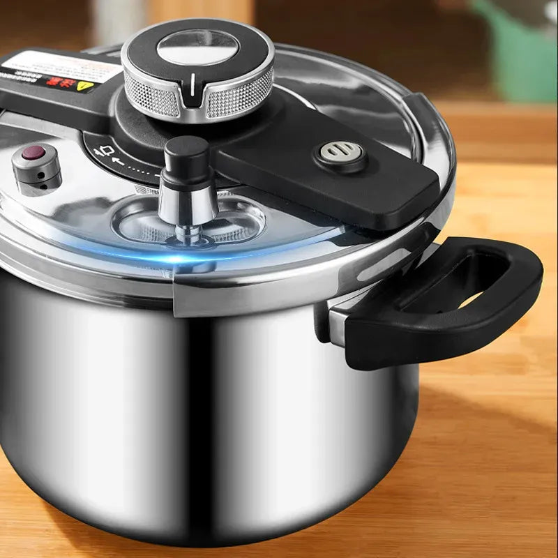 Knob-Type Stainless Steel Pressure Cooker 9L